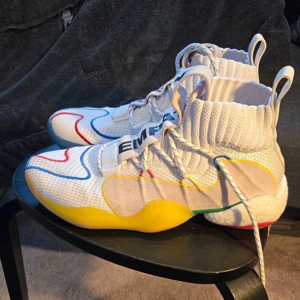 Adidas Crazy BYW LVL X Pharrell Williams HU Mens Basketball Shoes  Size 11